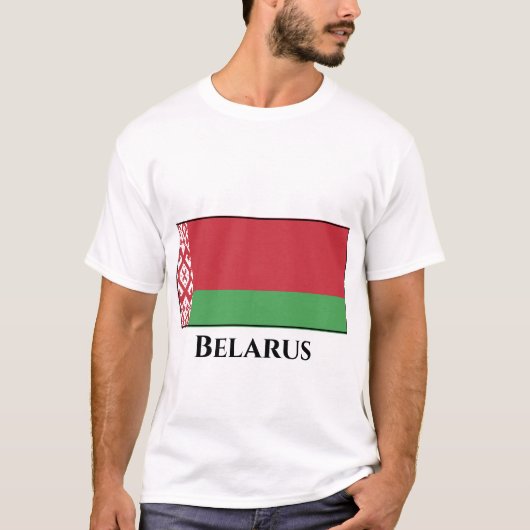 T-shirt Drapeau de la Biélorussie (Devant)