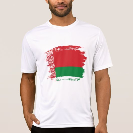T-shirt drapeau de la Biélorussie (Devant)