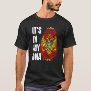 T-shirt Drapeau de la biométrie ADN par empreintes digital