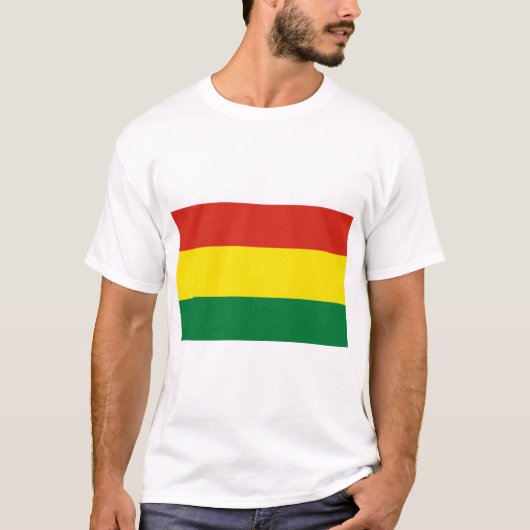 T-shirt Drapeau de la Bolivie (Devant)