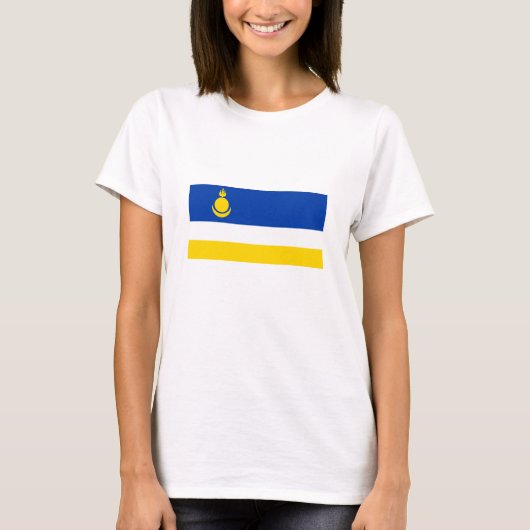 T-shirt Drapeau de la Buryatia patriotique (Devant)