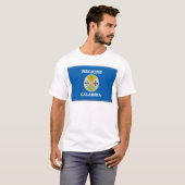 T-shirt Drapeau de la Calabre (Italie) (Devant entier)