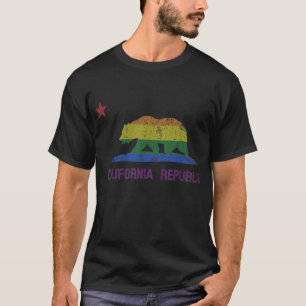 T-shirt Drapeau de la California LGBT Gay Lesbian Pride 