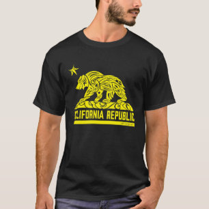 T-shirt Drapeau de la Californie Grizzly Tribal Bear YWP2