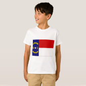 T-shirt Drapeau de la Caroline du Nord (Devant entier)