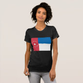 T-shirt Drapeau de la Caroline du Nord (1861-1885) (Devant entier)