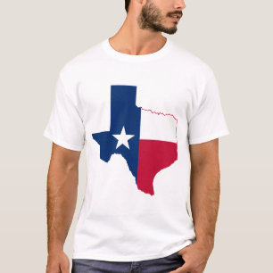 T-shirt drapeau de la carte du Texas