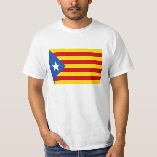 T-shirt drapeau de la Catalogne (Devant)