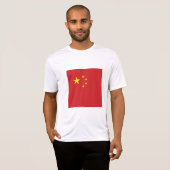 T-shirt Drapeau de la Chine (Devant entier)