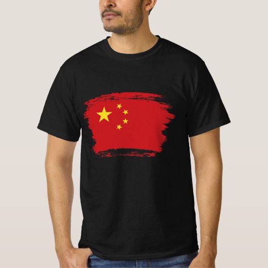 T-shirt Drapeau de la Chine (Devant)