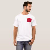 T-shirt Drapeau de la Chine (Devant entier)