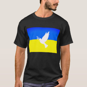 T-shirt Drapeau de la colombe de la paix de l'Ukraine T-sh