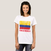 T-shirt Drapeau de la Colombie (Devant entier)