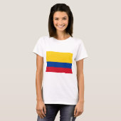 T-shirt Drapeau de la Colombie (Devant entier)