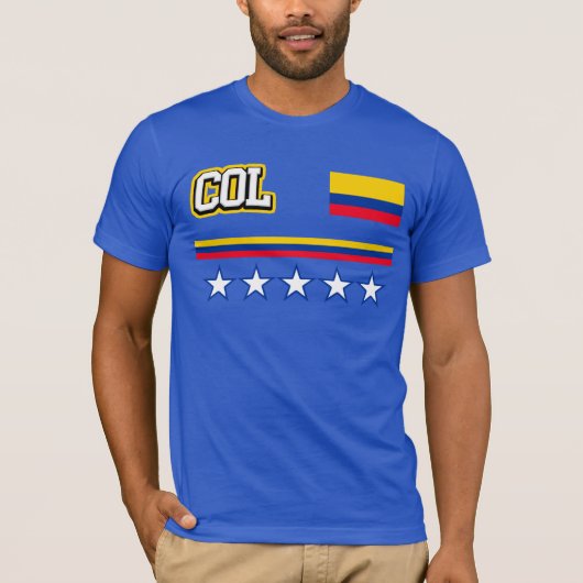 T-shirt Drapeau de la Colombie (Devant)