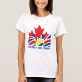 T-shirt Drapeau de la Colombie-Britannique Canada Souvenir (Devant)