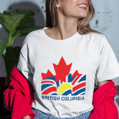 T-shirt Drapeau de la Colombie-Britannique Canada Souvenir