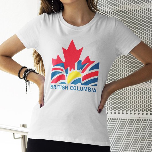 T-shirt Drapeau de la Colombie-Britannique Canada Souvenir