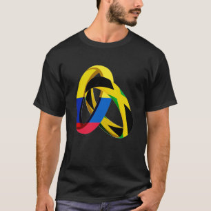 T-shirt Drapeau de la Colombie Mariage de l'anneau de mari