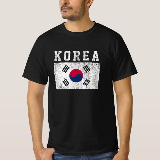 T-shirt Drapeau de la Corée (Devant)