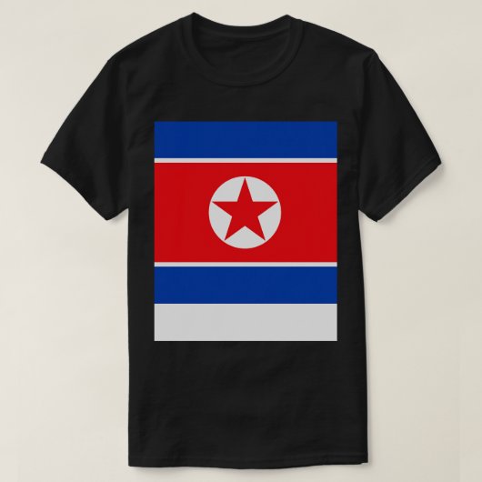 T-shirt Drapeau de la Corée du Nord (Design devant)
