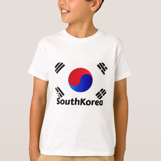 T-shirt Drapeau de la Corée du Sud (Devant)