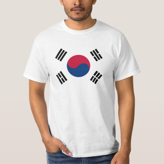 T-shirt Drapeau de la Corée du Sud - 태극기 - 대한민국의국기 (Devant)