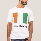 T-shirt Drapeau de la Côte d'Ivoire (Devant)