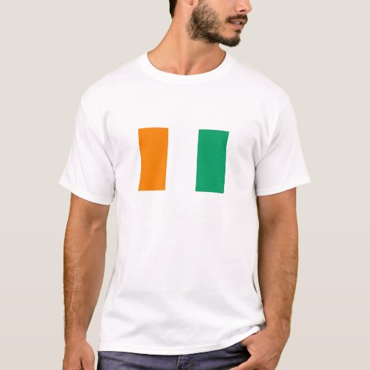 T-shirt Drapeau de la Côte d'Ivoire (Devant)