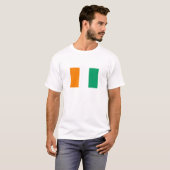 T-shirt Drapeau de la Côte d'Ivoire (Devant entier)