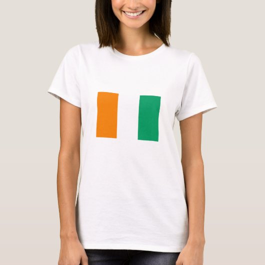 T-shirt Drapeau de la Côte d'Ivoire (Devant)