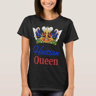 T-shirt Drapeau de la Couronne de la Reine Haïtienne parfa