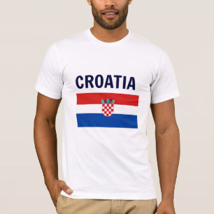 T-shirt Drapeau de la Croatie