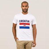T-shirt Drapeau de la Croatie (Devant entier)