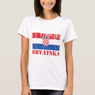 T-shirt Drapeau de la Croatie