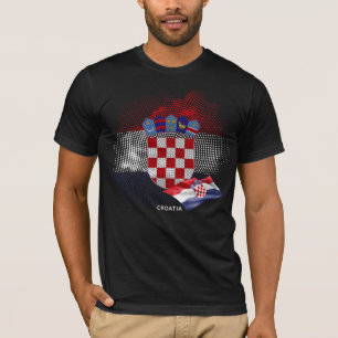 T-shirt Drapeau de la Croatie