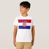 T-shirt Drapeau de la Croatie (Devant entier)