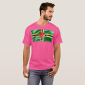 T-shirt Drapeau de la Dominique (Devant entier)