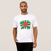 T-shirt Drapeau de la Dominique (Devant entier)
