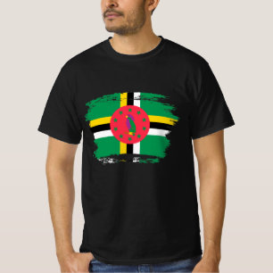 T-shirt Drapeau de la Dominique