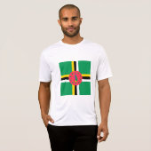 T-shirt Drapeau de la Dominique (Devant entier)