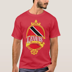 T-shirt Drapeau de la famille Lewis Trinité-et-Tobago