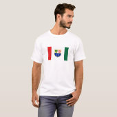 T-shirt Drapeau de la Fédération de Bosnie (Devant entier)