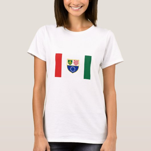 T-shirt Drapeau de la Fédération de Bosnie (Devant)