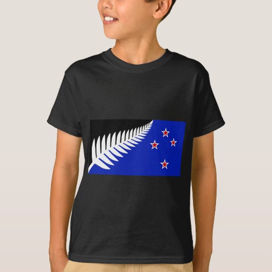 T-shirt Drapeau de la Ferme argentée de Nouvelle-Zélande (Devant)