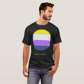 T-shirt Drapeau de la fierté (Devant entier)