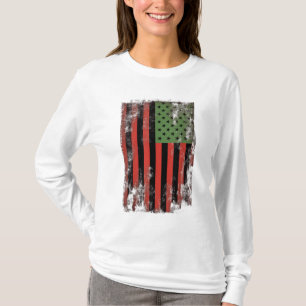 T-shirt Drapeau de la fierté afro-américaine - Pan-africai