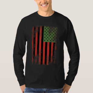 T-shirt Drapeau de la fierté afro-américaine - Pan-africai