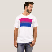 T-shirt Drapeau de la fierté bisexuelle (Devant entier)
