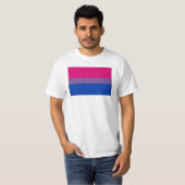 T-shirt Drapeau de la fierté bisexuelle (Devant entier)